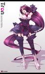  bad_id bad_pixiv_id character_name costume fukai_ryousuke gen_4_pokemon highres letterboxed long_hair mismagius one_eye_closed personification pokemon purple_hair red_eyes solo thighhighs very_long_hair 
