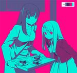  dessert fate/stay_night fate_(series) food illyasviel_von_einzbern limited_palette matou_sakura multiple_girls taa_(acid) tray 