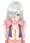  1girl artist_request blush breasts elizabeth_liones female large_breasts nanatsu_no_taizai nipples solo 