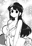  1girl absurdres bikini black_eyes black_hair breasts highres komi-san_wa_komyushou_desu komi_shouko large_breasts long_hair looking_at_viewer osiimi swimsuit white_background 