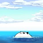  comic hong_meiling_(panda) no_humans ocean panda partially_submerged seki_(red_shine) silent_comic sinking solo touhou 