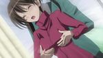  1boy 1girl animated animated_gif breast_grab breasts grabbing kakazu_chieko kenzen_robo_daimidaler lowres medium_breasts 