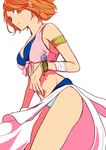  1girl alabasta bracelet breasts curry_gohan jewelry medium_breasts midriff nami nami_(one_piece) one_piece orange_hair short_hair solo 