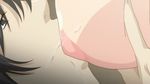  1boy 1girl animated animated_gif breast_sucking breasts huge_breasts niku_mesu_r30 nipples saliva teshirogi_yuriko 