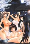  bathing breasts gigantic_breasts highres huge_breasts multiple_girls nipples nude tana_(garyuh-chitai) 