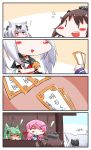  ! +++ 4girls 4koma :d ahoge akashi_(azur_lane) akashi_(kantai_collection) animal_ears azur_lane black_bow black_sailor_collar black_skirt blue_sailor_collar blush_stickers bow brown_hair cat_ears closed_mouth comic commentary_request crossover eyes_closed fang green_hair hair_bow hair_ornament headgear highres holding kantai_collection long_hair long_sleeves multiple_girls namesake open_mouth pink_hair red_bow sailor_collar school_uniform serafuku shirt silent_comic silver_hair skirt smile surprised sweat translation_request twintails white_shirt yagami_kamiya yukikaze_(azur_lane) yukikaze_(kantai_collection) |_| 