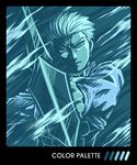  archer arrow bow_(weapon) drawing_bow fate/stay_night fate_(series) holding holding_arrow holding_bow_(weapon) holding_weapon limited_palette male_focus rswork solo weapon 