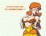  bad_deviantart_id bad_id bra breasts brown_hair cleavage closed_eyes dress earrings english gloves jewelry lipstick long_hair makeup mario_(series) medium_breasts open_mouth orange_hair penelope_and_me princess_daisy sexually_suggestive solo strapless strapless_dress super_mario_bros. tearing_clothes torn_clothes underwear undressing white_gloves wide_hips yellow_dress 