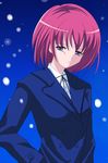  kushieda_minori red_hair ringoappuru short_hair snow solo toradora! 