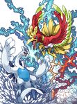  ho-oh lugia nintendo no_humans pearl7 pokemon pokemon_(creature) 