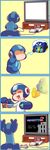  4koma blank_screen cartridge comic rockman rockman_(character) television 