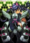  belzelga blue_eyes character_request dom03 long_hair mecha medarot purple_hair robot solo twintails 