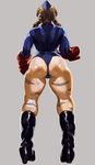  ass blonde_hair blue_eyes boots braid cammy_white camouflage clenched_hands downscaled elbow_gloves from_behind garrison_cap gloves grey_background hat image_sample knee_boots leotard long_hair md5_mismatch resized ribbed_leotard shoulder_pads solo street_fighter street_fighter_zero_(series) thick_thighs thighs thong_leotard triuni tumblr_sample twin_braids 