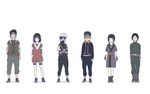  4boys ano_hi_mita_hana_no_namae_wo_bokutachi_wa_mada_shiranai. black_hair child forehead_protector goggles hatake_kakashi long_hair mask might_guy multiple_boys multiple_girls naruto naruto_(series) parody sarutobi_asuma shizune_(naruto) short_hair silver_hair tori_(silver_bell55) uchiha_obito younger yuuhi_kurenai 