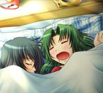  2girls asleep diana_rial digdug006 multiple_girls ring_dream sleeping sonic_cat wrestle_angels wrestle_angels_survivor 