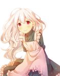  dress kagerou_project kotori_(gokigen_iori) kozakura_marry long_hair looking_at_viewer red_eyes silver_hair solo 