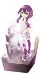  bad_deviantart_id bad_id borrowed_character bracelet flat_chest full_body ghost green_eyes hoshi_usagi isabelle_(acerailgun) jewelry long_hair original purple_hair shoes smile solo thighhighs tombstone transparent_background 