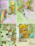  apple_fritters applejack baking comic cooking humanized_ponies manga master_q my_little_pony my_little_pony_friendship_is_magic parody personification prank rainbow_dash stealing thief 