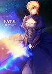  ahoge artoria_pendragon_(all) blonde_hair blue_eyes cleavage_cutout fate/stay_night fate_(series) highres mw saber solo 