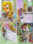  apple_fritters applejack baking comic cooking humanized_ponies manga master_q my_little_pony my_little_pony_friendship_is_magic parody personification prank rainbow_dash stealing thief 