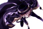 brown_hair bungou_stray_dogs gloves hair_over_one_eye hat jacket_on_shoulders male_focus nakahara_chuuya shuginoki solo tongue tongue_out 