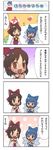  4koma cirno comic crazy_eyes hakurei_reimu multiple_girls shiroi_karasu touhou translated 