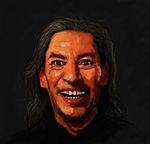  beard black_eyes bob_(twin_peaks) caucasian facial_hair forehead grey_hair horror_(theme) jpeg_artifacts long_hair looking_at_viewer making_of male_focus messy_hair portrait realistic smile solo source_request splatteredvenue teeth twin_peaks wrinkled_skin 