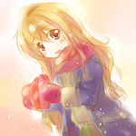  aisaka_taiga blush box heart-shaped_box highres nekito scarf snow solo toradora! valentine 