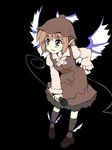  bad_id bad_pixiv_id cable flat_color full_body grey_eyes hat leaning_forward microphone mystia_lorelei nise_nanatsura red_hair shoes simple_background solo touhou winged_shoes wings 