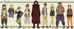  6+boys black_hair blonde_hair blue_eyes fuu_(naruto) gaara green_hair grin han han_(naruto) killer_bee multiple_boys multiple_girls naruto naruto_shippuuden nii_yugito o96ap red_hair roushi roushi_(naruto) smile standing utakata_(naruto) uzumaki_naruto yagura yagura_(naruto) 