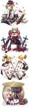  4girls absurdres apron aqua_eyes aqua_hair argyle argyle_legwear blonde_hair blue_eyes braid checkered checkered_skirt checkered_vest gothic_lolita green_eyes green_hair gumi hatsune_miku highres ia_(vocaloid) kagamine_len kagamine_rin kuroi_(liar-player) lolita_fashion long_hair multiple_girls purple_hair short_hair skirt twin_braids twintails vest vocaloid 