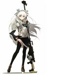  absurdres anti-materiel_rifle black_gloves black_legwear butterfly_hair_ornament chaika_trabant dress elbow_gloves eyebrows gloves grey_hair gun hair_ornament hairband highres hitsugi_no_chaika kazemura lolita_fashion lolita_hairband long_hair long_legs looking_at_viewer namaniku_atk non-web_source official_art planted_weapon platform_footwear purple_eyes rifle scan simple_background skirt smile sniper_rifle solo thighhighs very_long_hair weapon white_background white_hair zettai_ryouiki 