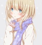  bad_id bad_pixiv_id blonde_hair blue_eyes hiro_(hirohiro31) long_hair original scarf solo 