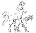  bestiality blush centaur decensored dr_comet furry horse mare_(horse) monochrome sweat 