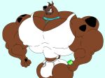 2024 4_fingers anthro beard biceps big_muscles big_pecs biped black_eyebrows black_eyes black_nose black_pawpads black_spots blue_collar box brown_body brown_fur bulge canid canine canis clenched_teeth clothing collar collarbone colored container detailed digital_drawing_(artwork) digital_media_(artwork) domestic_dog eyebrows facial_hair fingers flat_colors fur great_dane half-closed_eyes hand_pawpads hanna-barbera hi_res holding_box holding_container holding_object huge_muscles huge_pecs hyper hyper_biceps hyper_moobs hyper_muscles hyper_pecs macro male mammal mastiff molosser moobs muscular muscular_anthro muscular_male narrowed_eyes navel open_mouth open_smile pawpads pecs pinup pose ribs scooby-doo scooby-doo_(series) shirt small_hands small_head small_waist smile solo spots standing tank_top teeth thick_arms thick_thighs toothy_grin top_heavy topwear trapezius underwear vein veiny_muscles white_clothing white_sclera white_shirt white_tank_top white_topwear wide_hips wish-granter