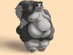  anatomically_correct anthro bone bone_mask female hi_res mammal mask mephitid obese obese_anthro obese_female overweight overweight_anthro overweight_female skull skull_mask skunk skunk_tail 