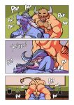 absurd_res accessory anal anal_penetration anthro armpit_hair blush bodily_fluids body_hair bovid bovine cattle chest_hair claude_kenji clock comic cum cum_in_ass cum_inside dialogue_box doggystyle dragon eastern_dragon facial_piercing from_behind_position genital_fluids hair hair_over_eye hi_res highland_cattle jack_toreto_(thekbear) laboratory laboratory_equipment laboratory_glassware leaking_cum male mammal mostly_nude muscular muscular_anthro muscular_male mythological_creature mythological_scalie mythology necktie necktie_only nipple_piercing nipples nose_piercing nose_ring penetration piercing ring_piercing scalie scientific_instrument sex size_difference speech_bubble thekinkybear watch wristwatch