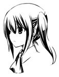  bad_id bad_pixiv_id face greyscale monochrome original side_ponytail solo tobade_(tbdfactory) 