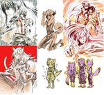  6+boys allen_walker alma_karma cross_marian d.gray-man fou highres howard_link kanda_yuu madarao multiple_boys multiple_girls sketch sugahara_ryuu tevak 