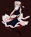  bad_id bad_pixiv_id blood himeka izayoi_sakuya maid maid_headdress red_eyes short_hair silver_hair solo touhou 