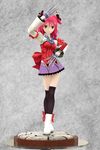  3d boots brooch cheria_barnes faux_figurine hair_ribbon jewelry knife miniskirt mofuya_(togetoge-sabaku) red_hair ribbon short_twintails skirt smile solo tales_of_(series) tales_of_graces thighhighs twintails zettai_ryouiki 