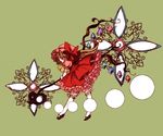  alternate_wings danmaku flandre_scarlet hat ribbon rinko_(mg54) solo touhou wings 