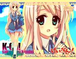  bad_id bad_pixiv_id bag blonde_hair blue_eyes e-nya k-on! kotobuki_tsumugi long_hair school_uniform solo zoom_layer 