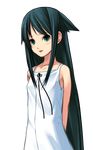  dress green_eyes long_hair lowres ribbon saya saya_no_uta 