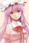  bangs hat lowres mamepon patchouli_knowledge purple_hair solo touhou 