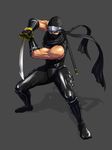  artist_request black_eyes katana male_focus mask muscle ninja ninja_gaiden ninja_gaiden_dragon_sword ryu_hayabusa scarf sheath solo sword weapon 