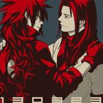  eye_contact gloves long_hair looking_at_another male_focus monochrome multiple_boys naruto naruto_(series) naruto_shippuuden red_hair senju_hashirama to_siva uchiha_madara 