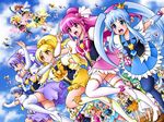  :o aino_megumi arm_warmers black_legwear blonde_hair blonde_haired_cure_(bomber_girls_precure)_(happinesscharge_precure!) blue_hair blue_skirt boots bow bowtie brooch cowboy_hat crown cure_art cure_fortune cure_honey cure_lovely cure_nile cure_princess cure_sunset cure_tender cure_wave drill_hair extra flying glasses green_hair green_haired_cure_(wonderful_net_precure)_(happinesscharge_precure!) grey_haired_cure_(bomber_girls_precure)_(happinesscharge_precure!) hair_bow hair_ornament hair_ribbon happinesscharge_precure! hat heart heart_hair_ornament hikawa_iona hikawa_maria jewelry long_hair magical_girl mattsua mini_crown multiple_girls necktie ohana_(happinesscharge_precure!) oomori_yuuko open_mouth orange_hair orange_haired_cure_(wonderful_net_precure)_(happinesscharge_precure!) orina_(happinesscharge_precure!) pink_bow pink_eyes pink_hair pink_skirt ponytail precure purple_eyes purple_hair purple_skirt red_hair red_haired_cure_(bomber_girls_precure)_(happinesscharge_precure!) ribbon running shirayuki_hime skirt sky thigh_boots thighhighs twintails wand white_hair white_legwear wide_ponytail wings wrist_cuffs yellow_eyes yellow_skirt zettai_ryouiki 
