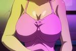  animated animated_gif bouncing_breasts breasts cleavage female large_breasts m_ogui:_last_order m_okui:_last_order tattoo undressing 