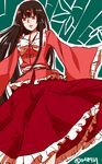  black_hair bow dress highres houraisan_kaguya japanese_clothes long_hair open_mouth red_eyes ribbon sketch solo syn touhou very_long_hair 